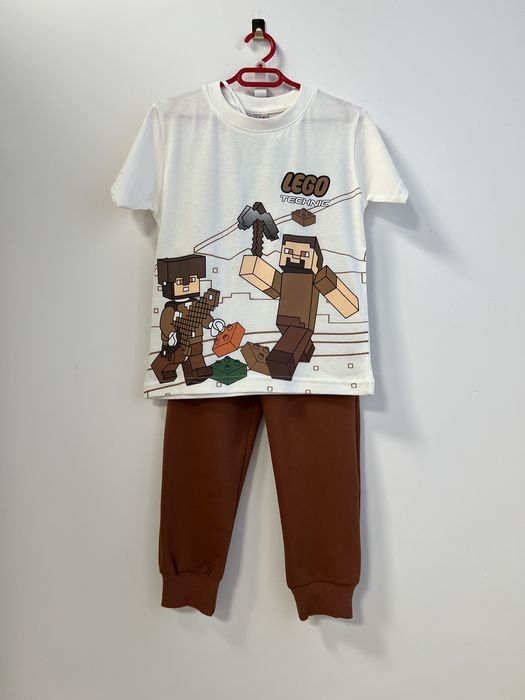 Komplet chłopięcy t-shirt spodnie r.122/128