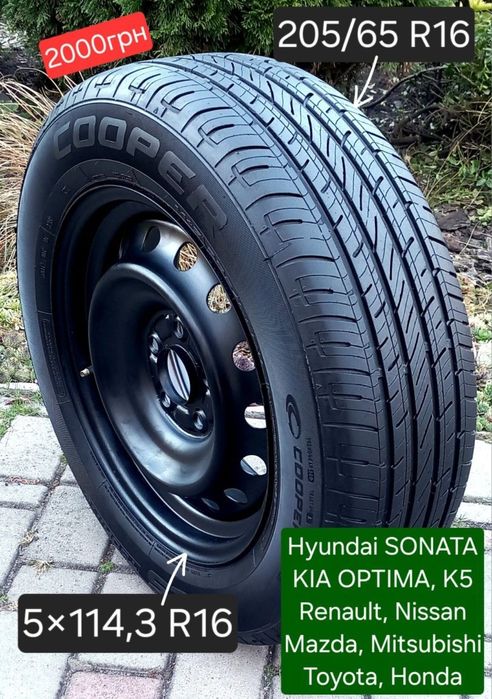 Запаска 5×114,3 R15 R16 Renault Megane3 Scenic3 Hyundai KIA Toyota Maz