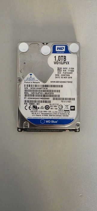 WD Blue 1TB 2.5" SATA - WD10JPVX