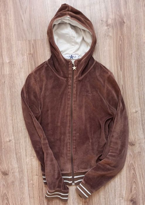 Bluza z kapturem brązowa M 38 damska