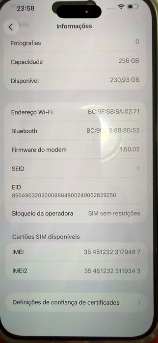 Iphone 17 Pro Max 256GB Azul novo