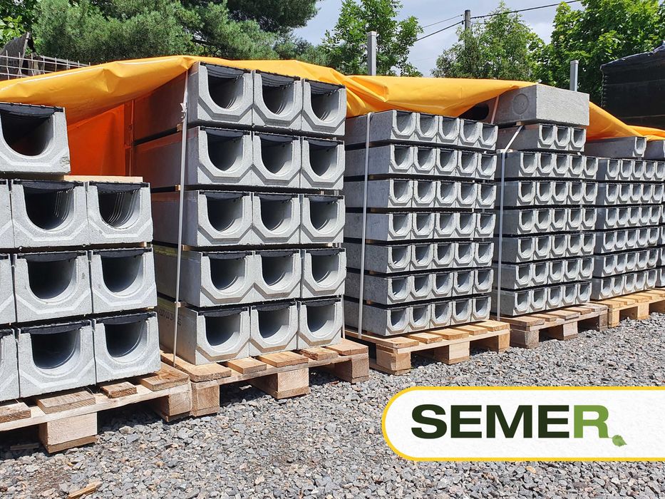 Odpływy Liniowe Kanały Betonowe B125 C250 D400 Odwodnienia Korytka