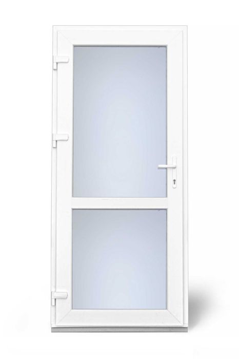 Drzwi zewnętrzne PCV białe