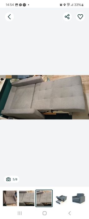 Nowa sofa jednoosobowa amerykanka