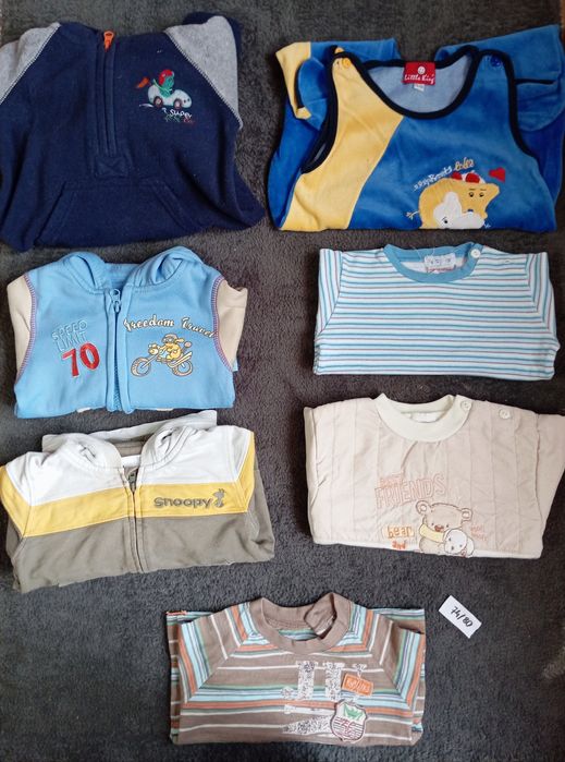 Paka zestaw ubranek niemowlęcych 74/80