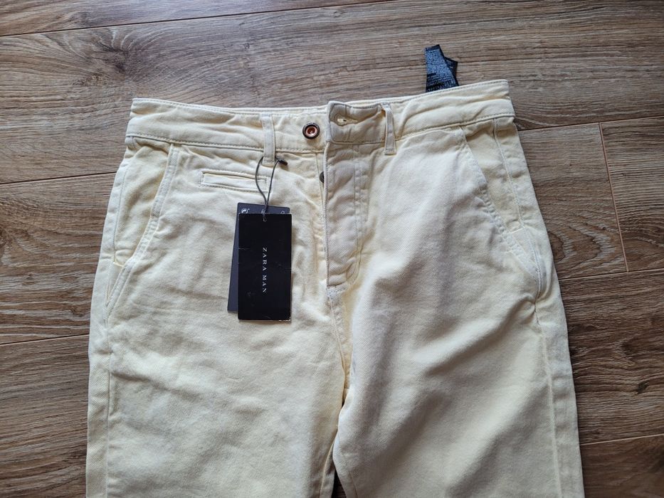 Spodnie nowe zara unisex bawełniane krój 3/4