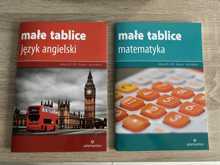 małe tablice angielski i matematyka