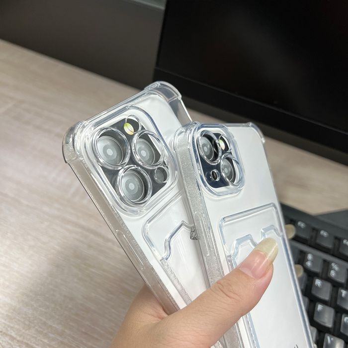 Прозорий чохол з кишенею для IPhone 7-17 Pro Max