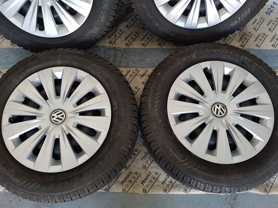 koła zimowe kołpaki 195/65r15 vw touran caddy jetta skoda octavia audi