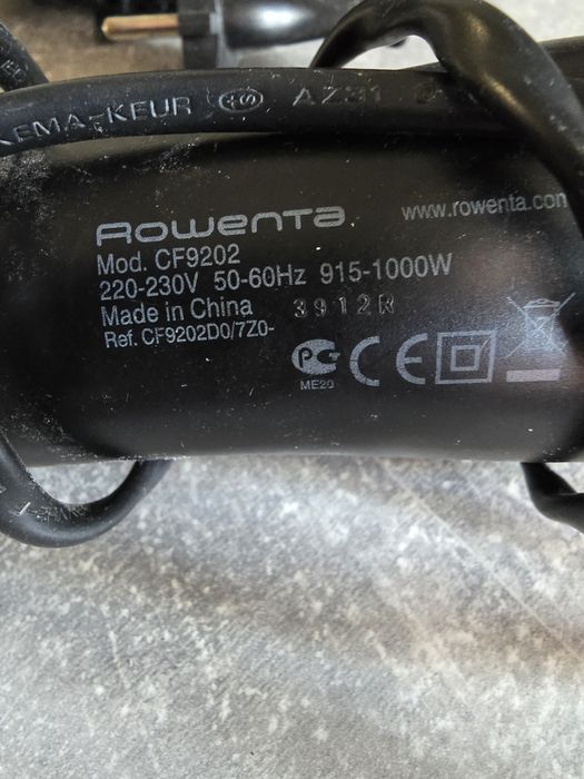 Rowenta elite фен з щіткою на запчастини