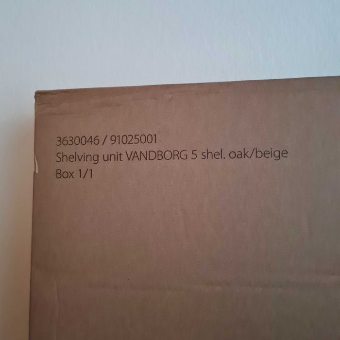 Vandborg regał Jysk, 5 półek, nigdy nie rozpakowany