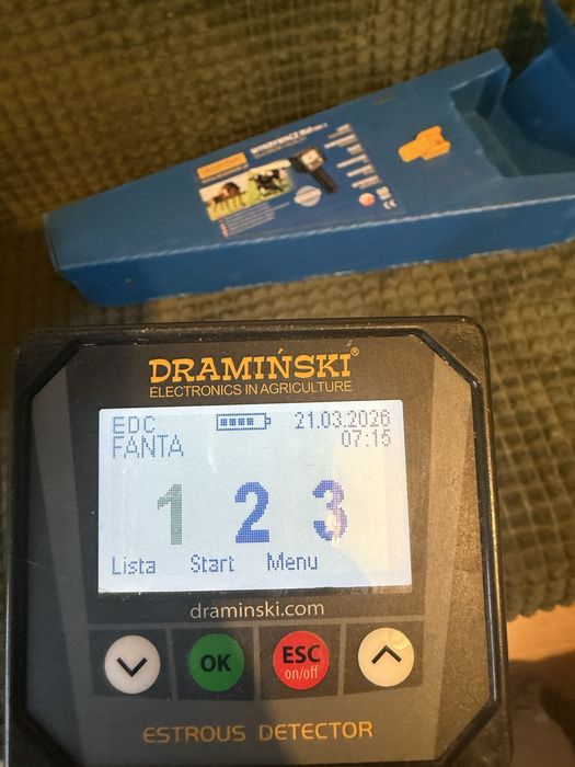 Wykrywacz  tester rui dla krow i koni Draminski