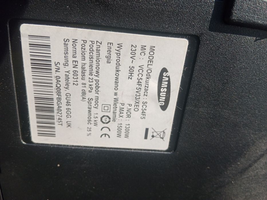 Odkurzacz Samsung 1500watt