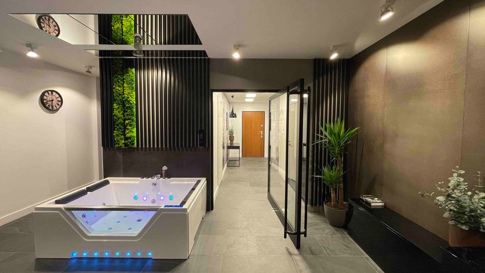 Apartament Jacuzzi Widok na rzekę MotławęGdańsk Jarmark Swiateczny