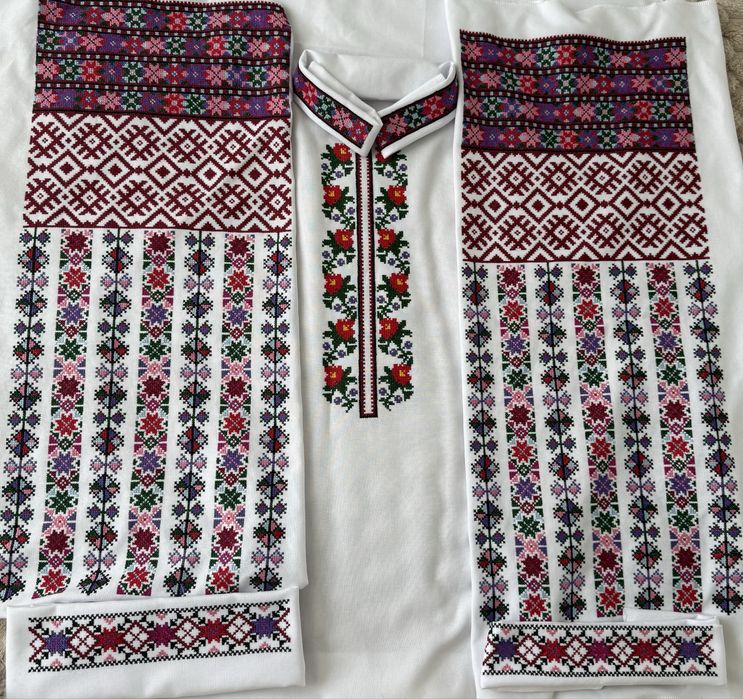 Вишиванка (заготовка) на домотканному полотні