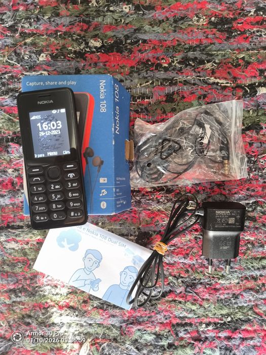 Nokia C3-00, X2-00, E51, 2630, 6230i, 1200 e 108 em caixa