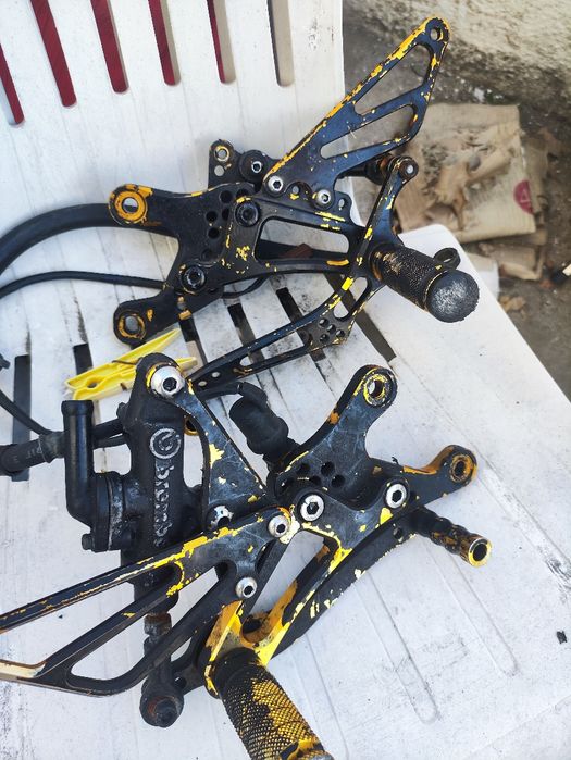 Pesseiras pousa pés em alumínio yamaha yzf r6