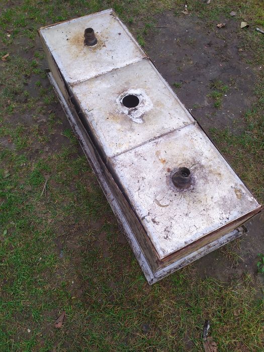 Zlew zlewozmywak aluminiowy gospodarczy duży misa wanna 3 komorowy