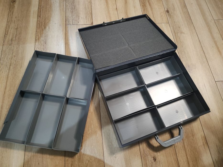 Skrzynka walizka metalowa organizer