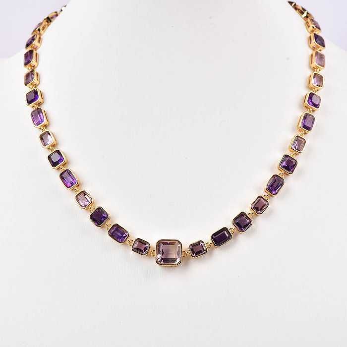 Colar Prata - Ametista - Certificada