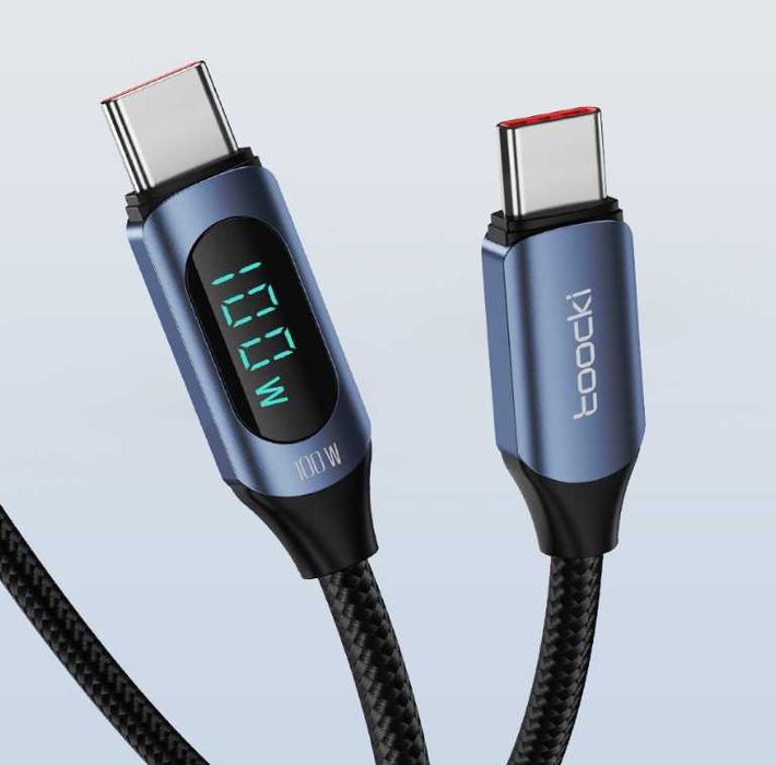Kabel szybkiego ładowania USB typ C 200cm Z Wyświetlaczem kod 2447