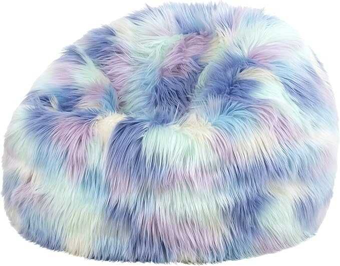 Icon Pufa Worek do Siedzenia z wypełnieniem fotel tęczowy 65x65cm