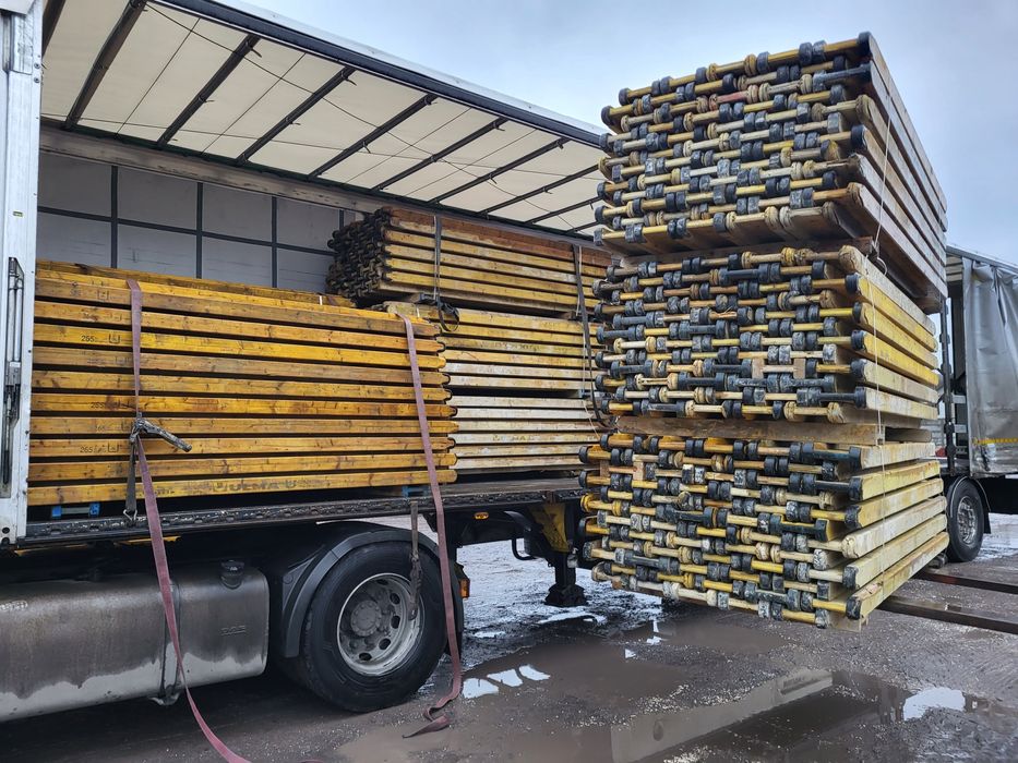 Stemple budowlane Dźwigary H20 Podpory Stropowe  Trójnogi Głowice Doki