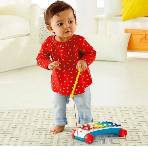 Каталка-игрушка классический ксилофон Fisher-Price Xylophone іграшка