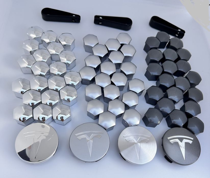 Ковпачки для литих дисків Tesla заглушки емблема шильдік колпачки Тес