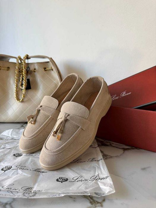 Лофери жіночі Loro Piana, натуральний замш!