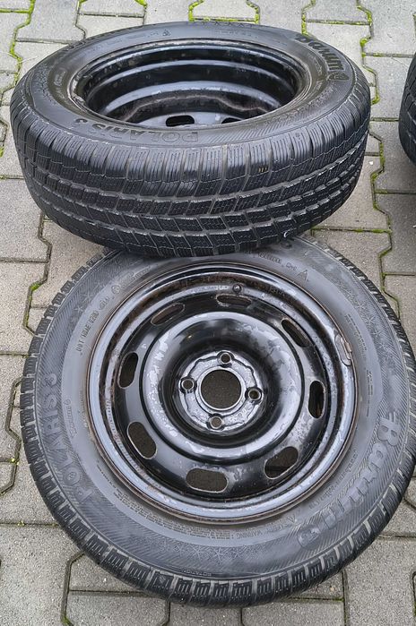 Felgi stalowe R15 4x108 ET27 + opony zimowe Wrocław Psie Pole • OLX.pl
