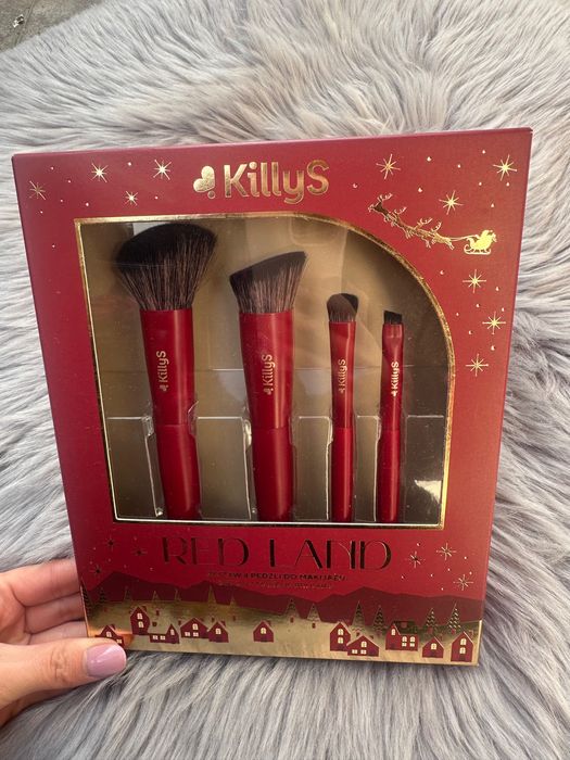 Pędzle do makijażu Killys Zestaw pędzli do make up nowe 4 sztuki na prezent