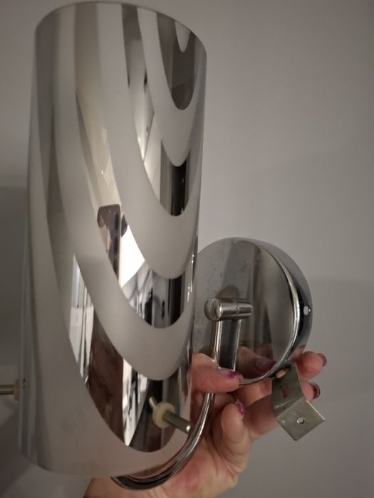 Lampa ścienna, szklany klosz