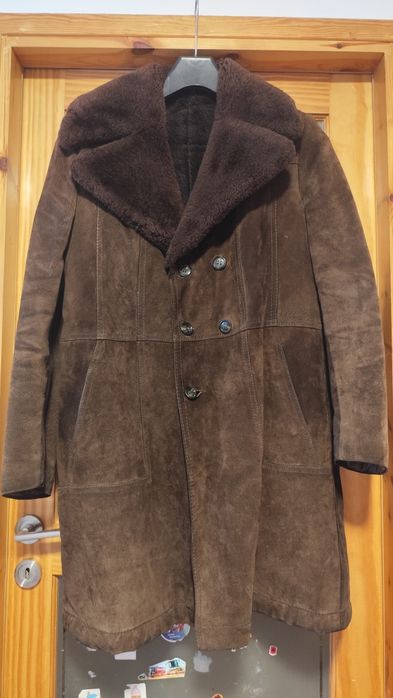 Kożuch męski PRL ciepły