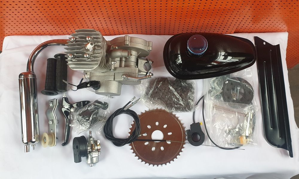 Веломотор F80 в сборе на велосипед в полном комплекте. (Вело дирчик): 5 ...