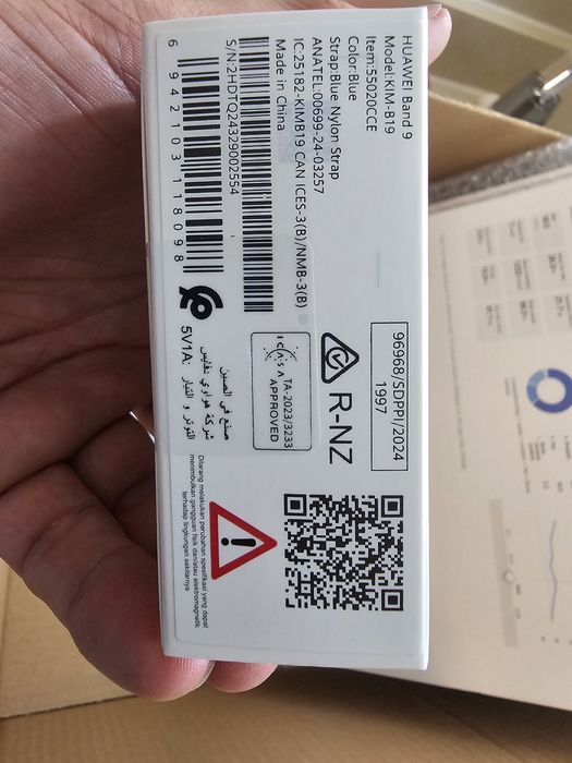 Zegarek opaska Smart Huawei Band 9 niebieski nowy