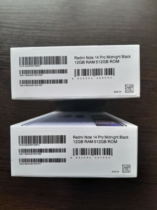 Смартфон Xiaomi Redmi Note 14 Pro 12/512GB Midnight Black