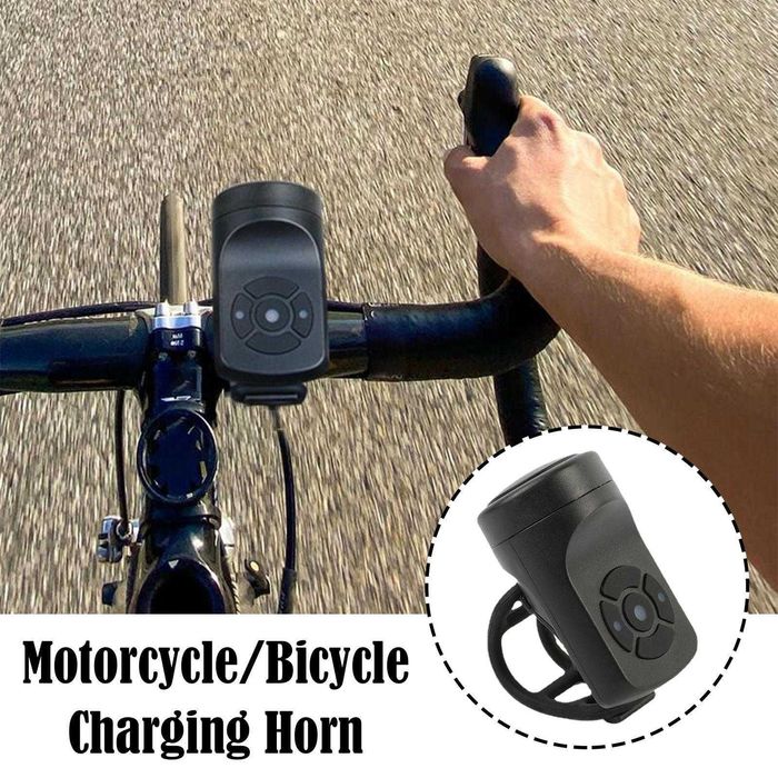 Buzina campainha eletrica para bicicleta. 4 toques. Carregamento USB