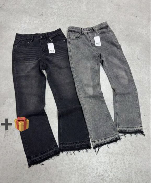 Джинсы Zara flared jeans клеш | зара фларед ХС ‼️ПОДАРУНОК‼️