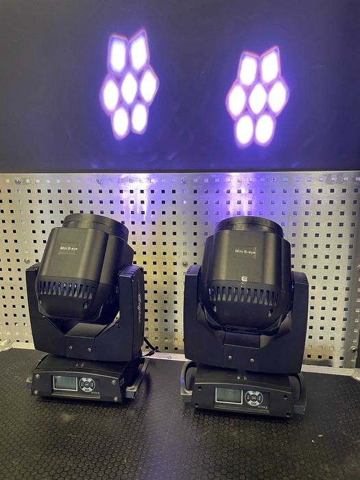 Głowy ruchome beam/wash Brighter Mini B-Eye 7x40W zoom, flower + case