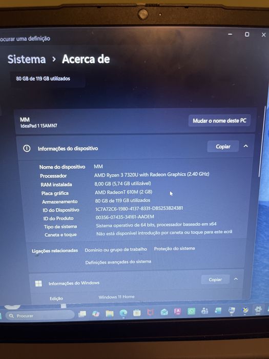 Computador lenovo