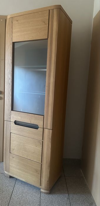 Witryna dębowa podświetlana Paged Carvalo