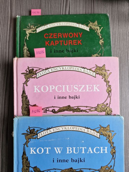 A3276. "Złota encyklopedia bajek" 3 sztuki