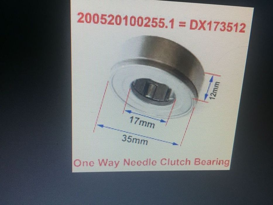 Обгонная муфта підшипник 35 17 12