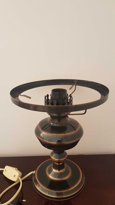 Stylowa lampa stołowa gabinetowa vintage, retro, PRL