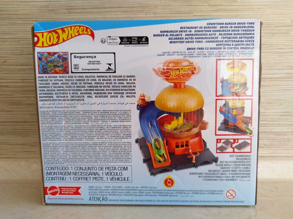 HIT Hot wheels rajdowa burgerownia HW + autko KURIER