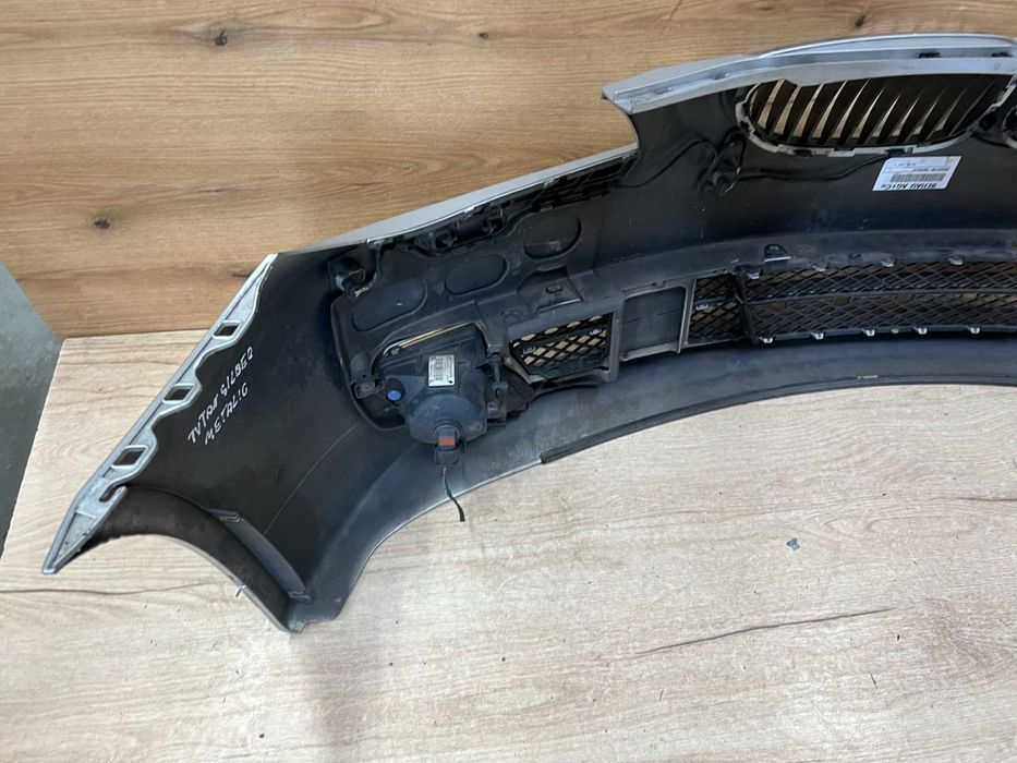 Zderzak przedni Bmw E60 Lift 4x pdc Spryski kolor titan silber