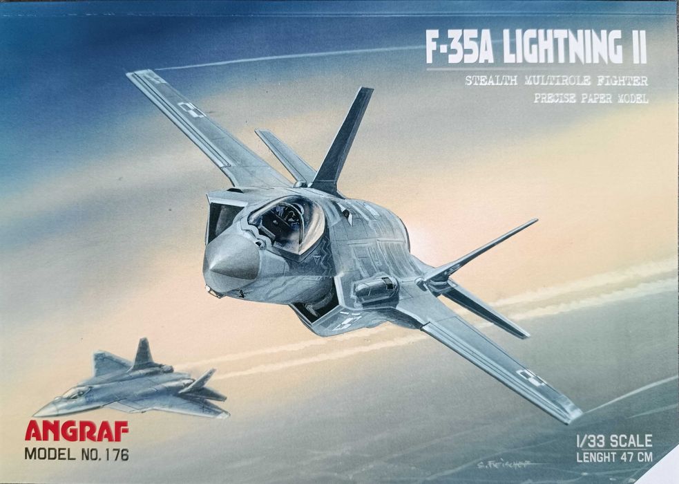 Model kartonowy Angraf 179: samolot F-35A Lightning II