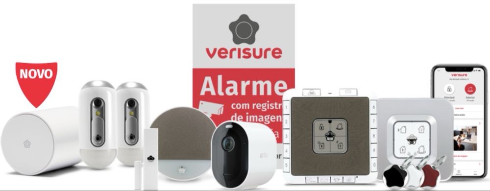 Alarme Verisure Completo – Com Gerador de Fumo (Bom Estado)