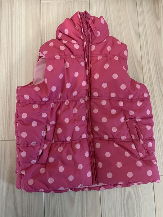Różowy bezrękawnik puchowy 110/116 Next